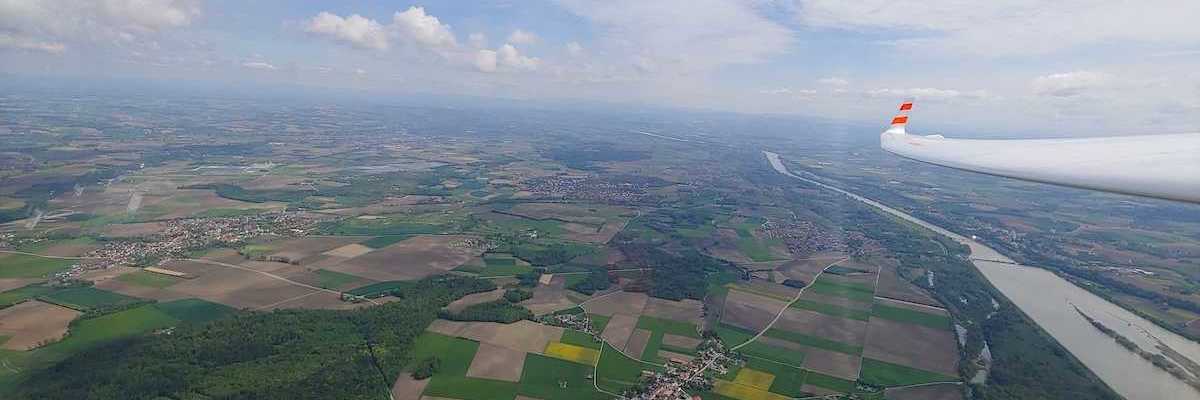 Verortung via Georeferenzierung der Kamera: Aufgenommen in der Nähe von Passau, Deutschland in 1300 Meter
